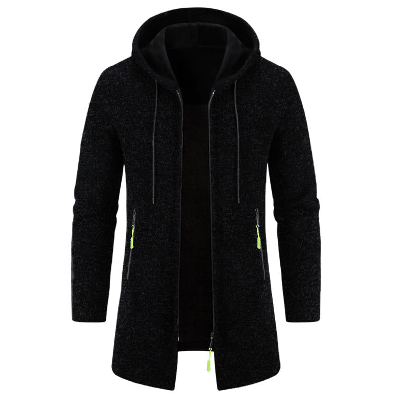 Veste à capuche manche longue avec fermeture éclair