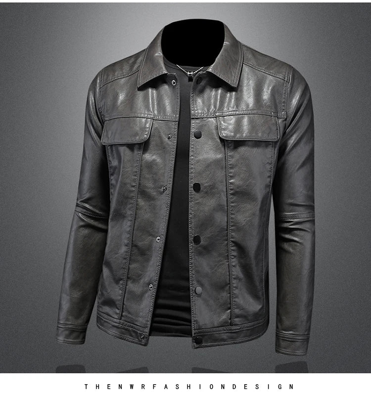 Veste en cuir Bombardier Pour Homme