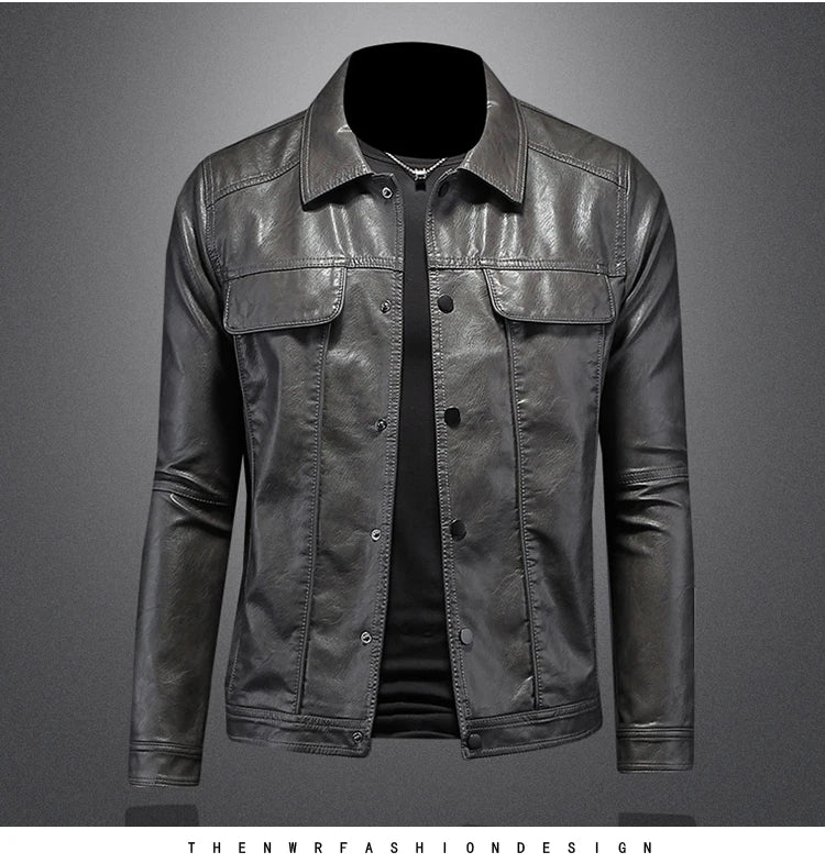 Veste en cuir Bombardier Pour Homme