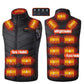 Veste chauffante 17 zones de chauffage