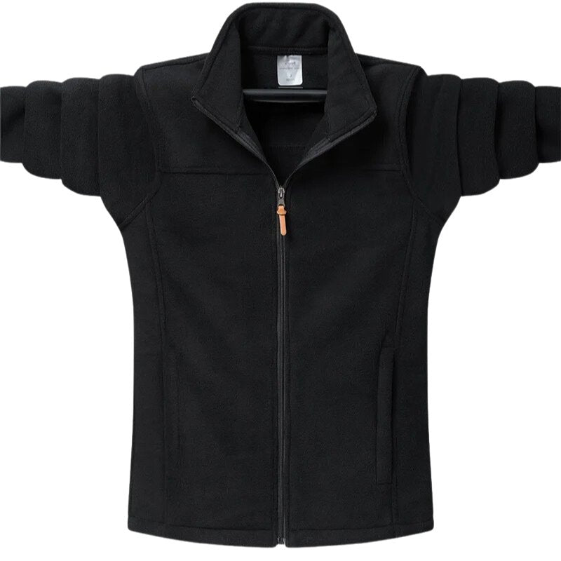 Veste polaire chaude avec fermeture à zipper