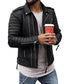 Veste en simili cuir éclat et classe homme