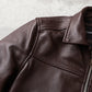 Veste en cuir de vachette véritable