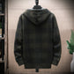 Veste cardigan en laine à capuche pour homme