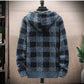 Veste cardigan en laine à capuche pour homme