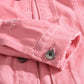 Veste en Jean Streetwear déchirée Homme