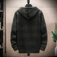 Veste cardigan en laine à capuche pour homme