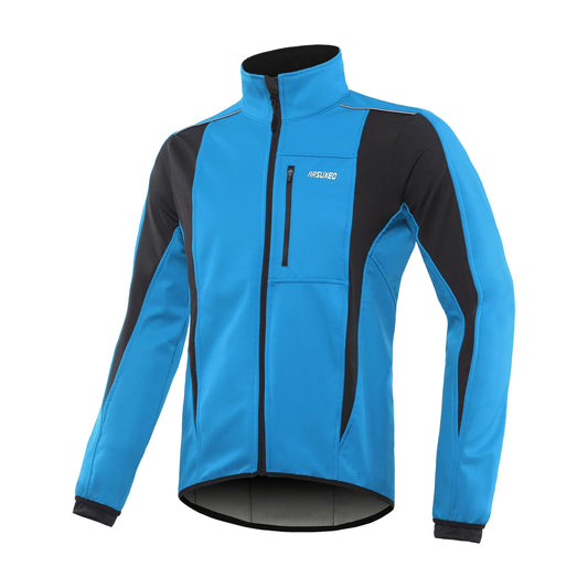 Veste hiver de running réfléchissante avec poches