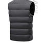 Veste chauffante électrique à manche courte rouge et noire