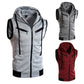 Veste sans manche à capuche pour homme