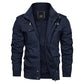 Veste militaire longue double poches homme