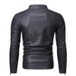 Veste en cuir style décontractée slim