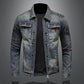 Veste en Denim Vintage Décontractée homme