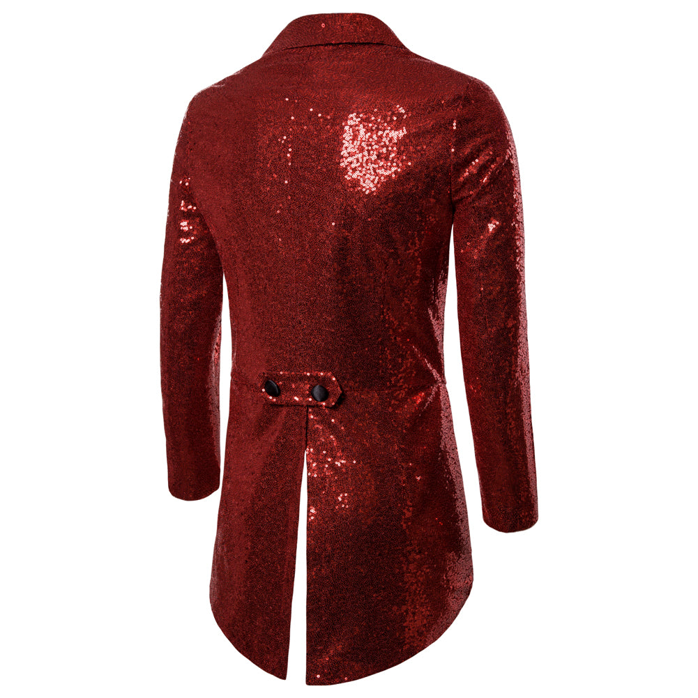 Veste Smoking Croisé à Paillette Homme