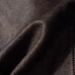 Veste style vintage en cuir de vachette véritable