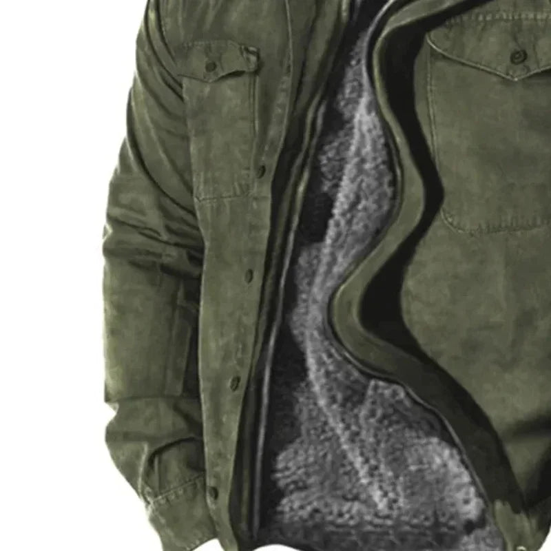 Veste hiver zippée épaisse pour homme