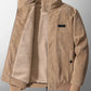 Veste hiver en velours sans capuche pour homme