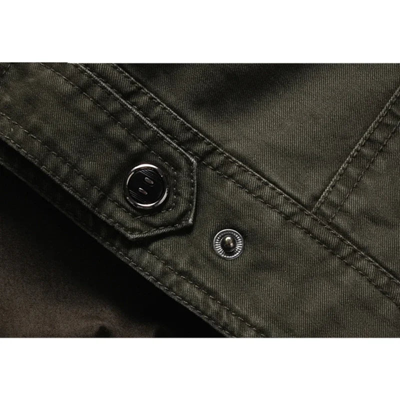 Veste Militaire avec manches à poches homme