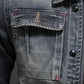 Veste en Denim Vintage Décontractée homme