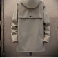 Veste longue à capuche large tendance pour homme