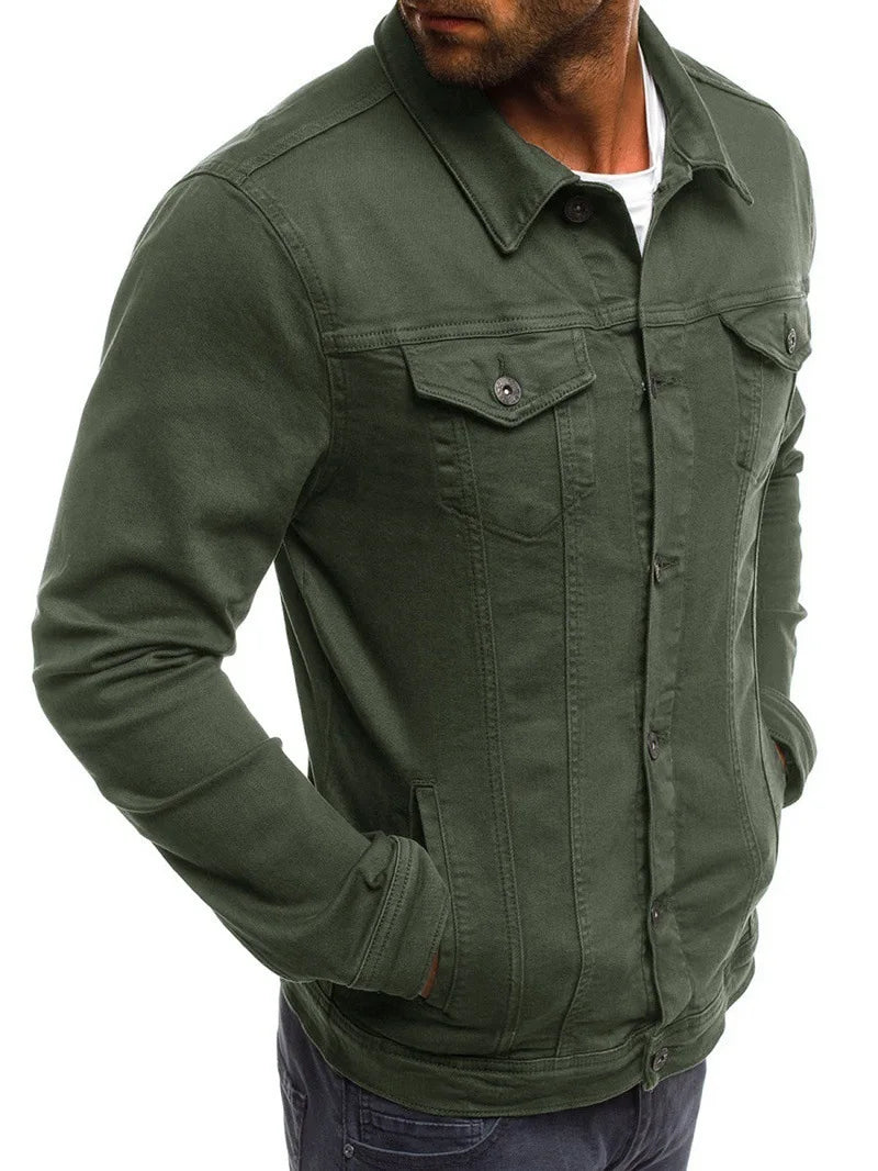 Veste en jean classic décontractée pour homme