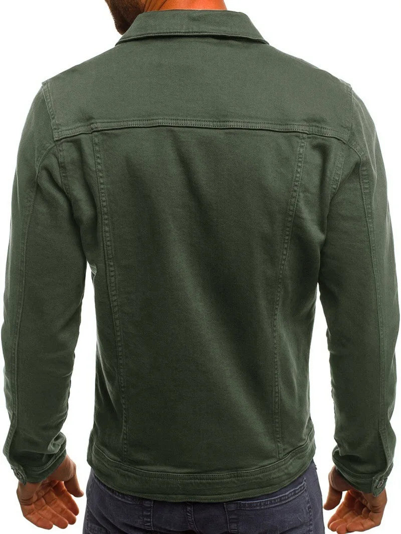 Veste en jean classic décontractée pour homme
