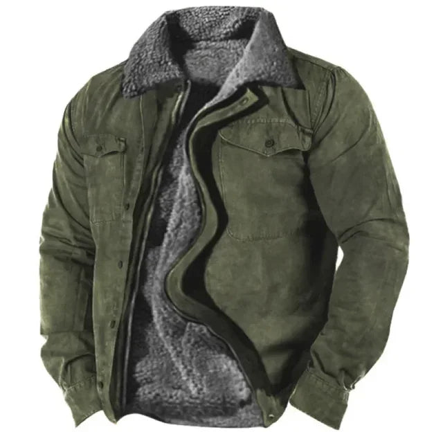 Veste hiver zippée épaisse pour homme