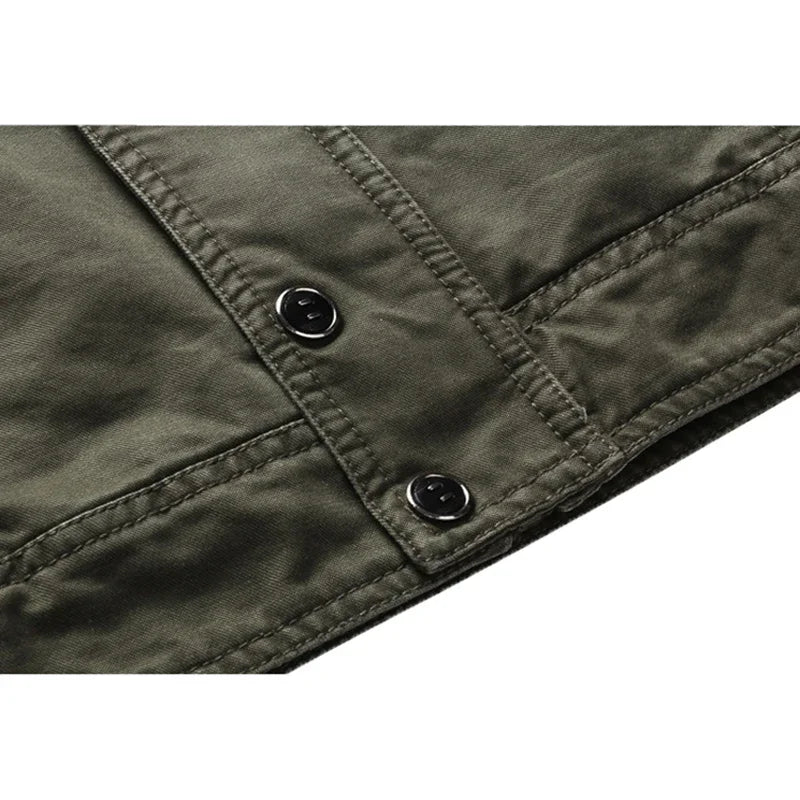 Veste Militaire avec manches à poches homme