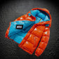 Veste doudoune noir d'hiver brillante pour homme