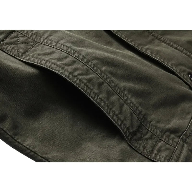 Veste Militaire avec manches à poches homme