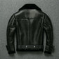 Eclipse - Veste en Cuir véritable à fourrure