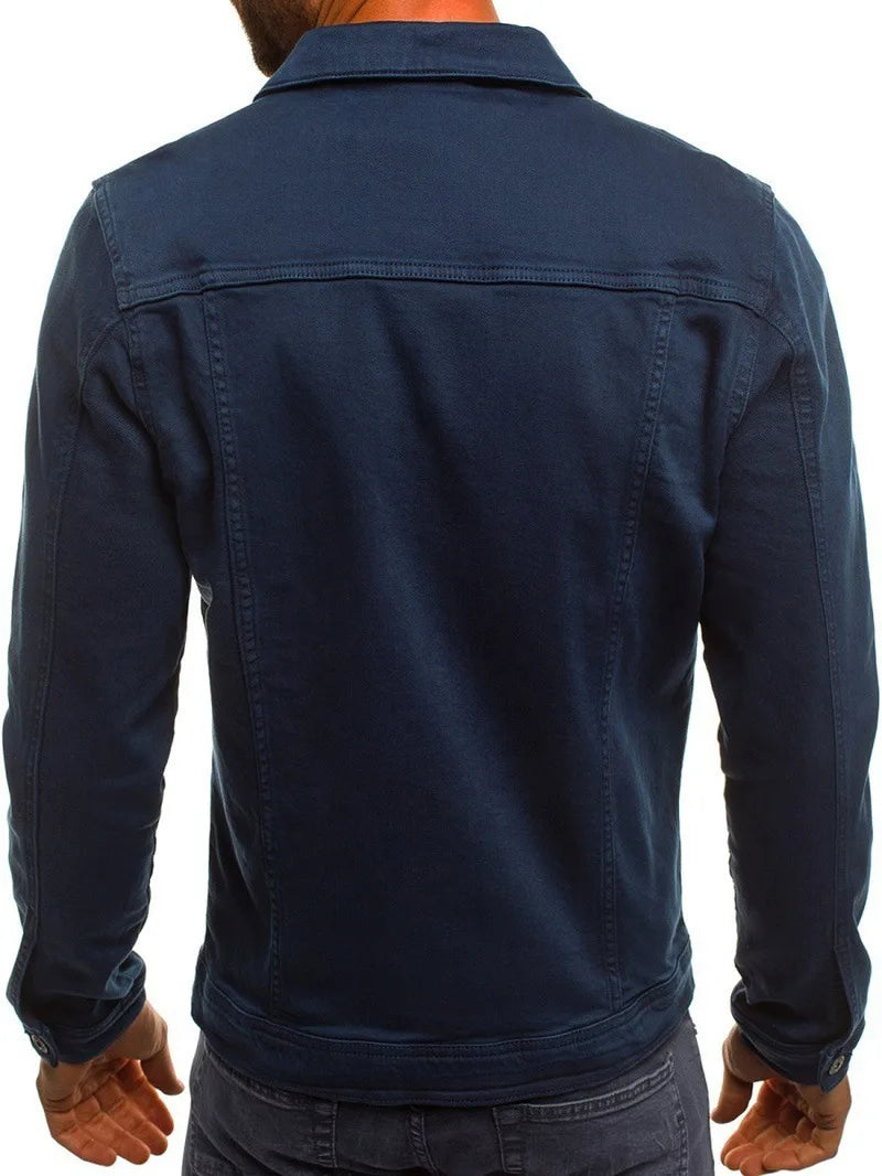Veste en jean classic décontractée pour homme