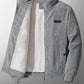Veste hiver en velours sans capuche pour homme