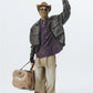 Veste en cuir vintage souple homme