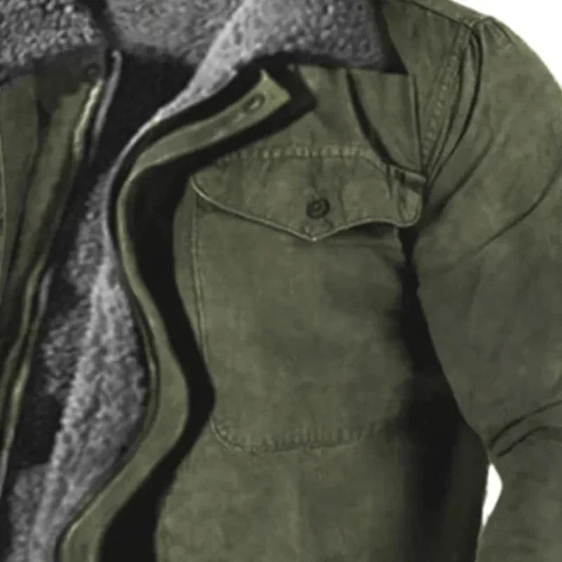 Veste hiver zippée épaisse pour homme