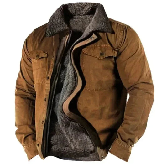 Veste hiver zippée épaisse pour homme