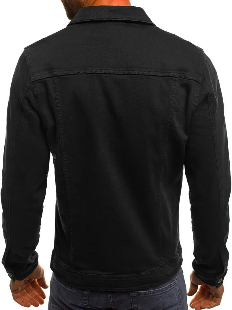 Veste en jean classic décontractée pour homme