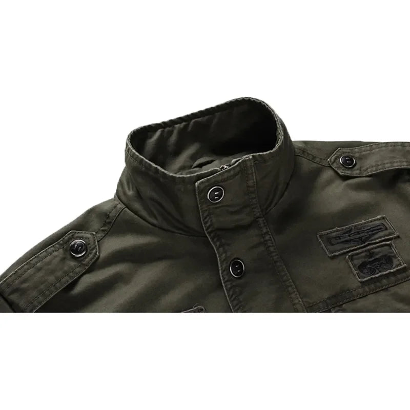 Veste Militaire avec manches à poches homme