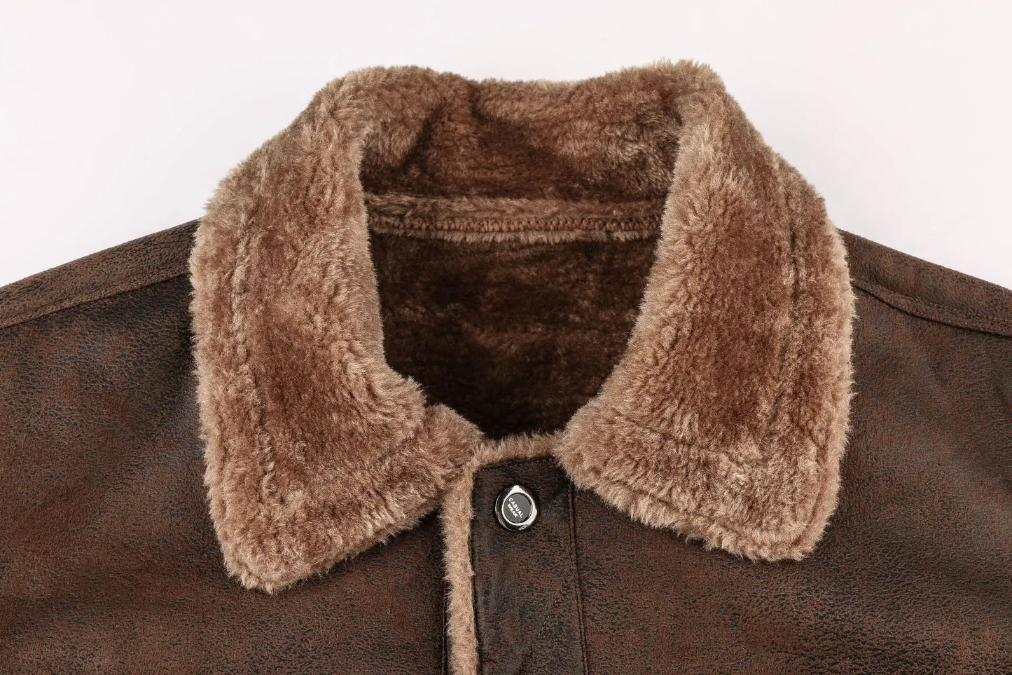 Veste vintage style aviateur marron