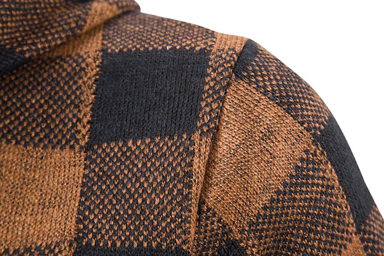 Veste cardigan en laine à capuche pour homme