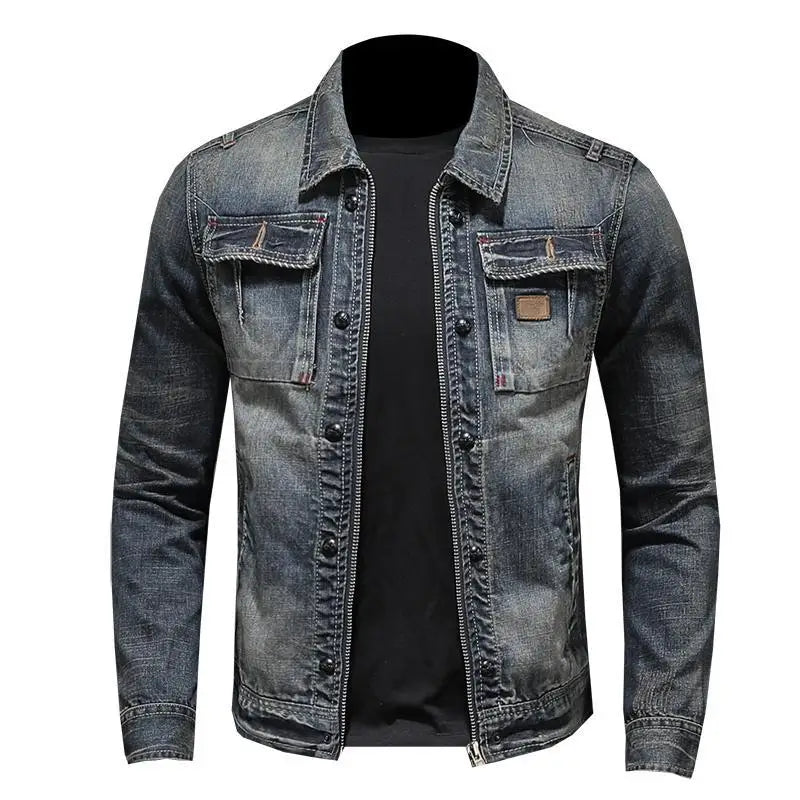 Veste en Denim Vintage Décontractée homme