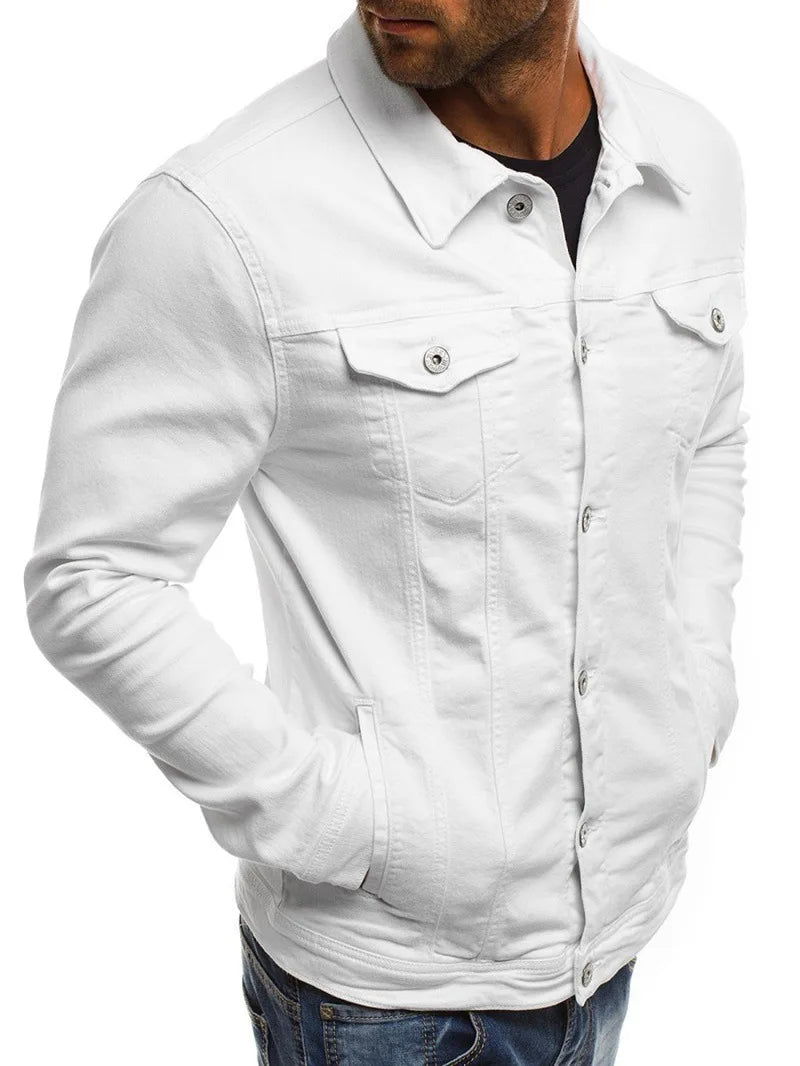 Veste en jean classic décontractée pour homme