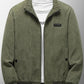 Veste hiver en velours sans capuche pour homme