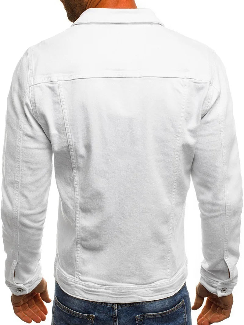 Veste en jean classic décontractée pour homme