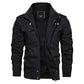 Veste militaire longue double poches homme