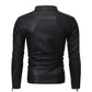 Veste en cuir style décontractée slim