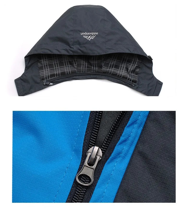 Veste randonnée imperméable respirante pour homme