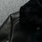 Eclipse - Veste en Cuir véritable à fourrure
