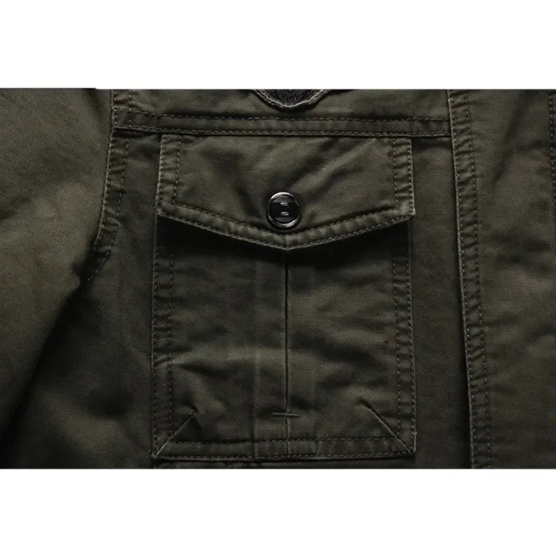 Veste Militaire avec manches à poches homme