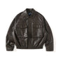 Veste en cuir vintage souple homme
